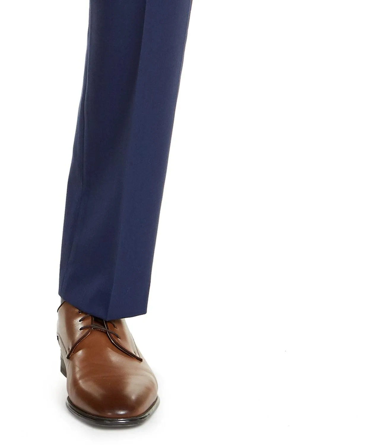 Alfani Mens Slim fit Dress Pants 36 / 34 Blue Solid
