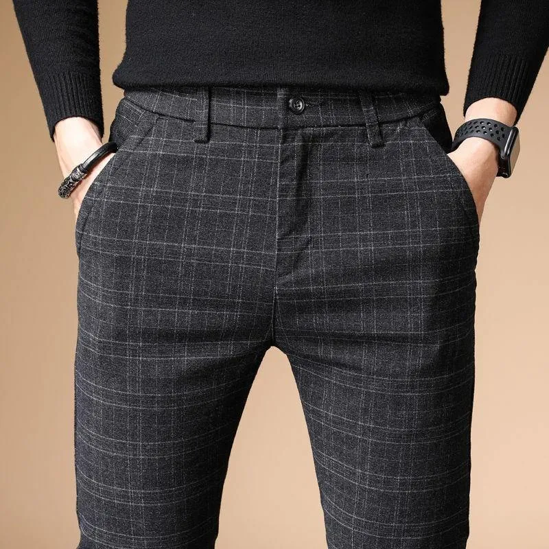 Autumn Upscale Men's Classic Thick Cotton Pants