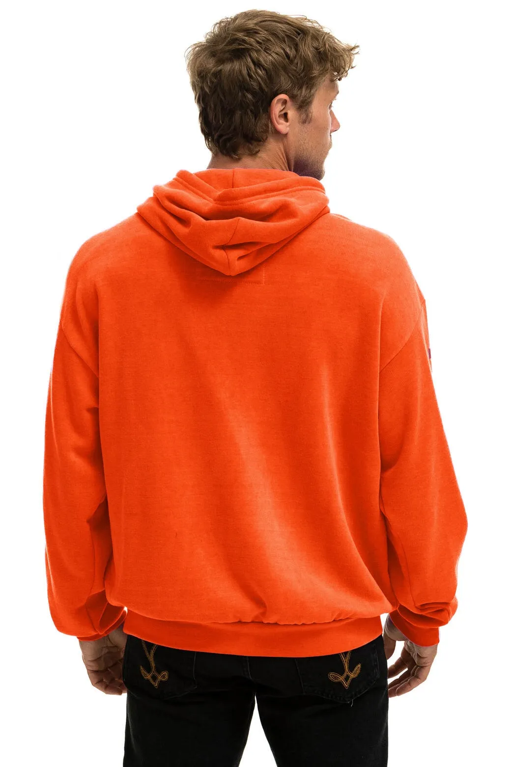 AVIATOR NATION MILL VALLEY RELAXED PULLOVER HOODIE - ORANGE