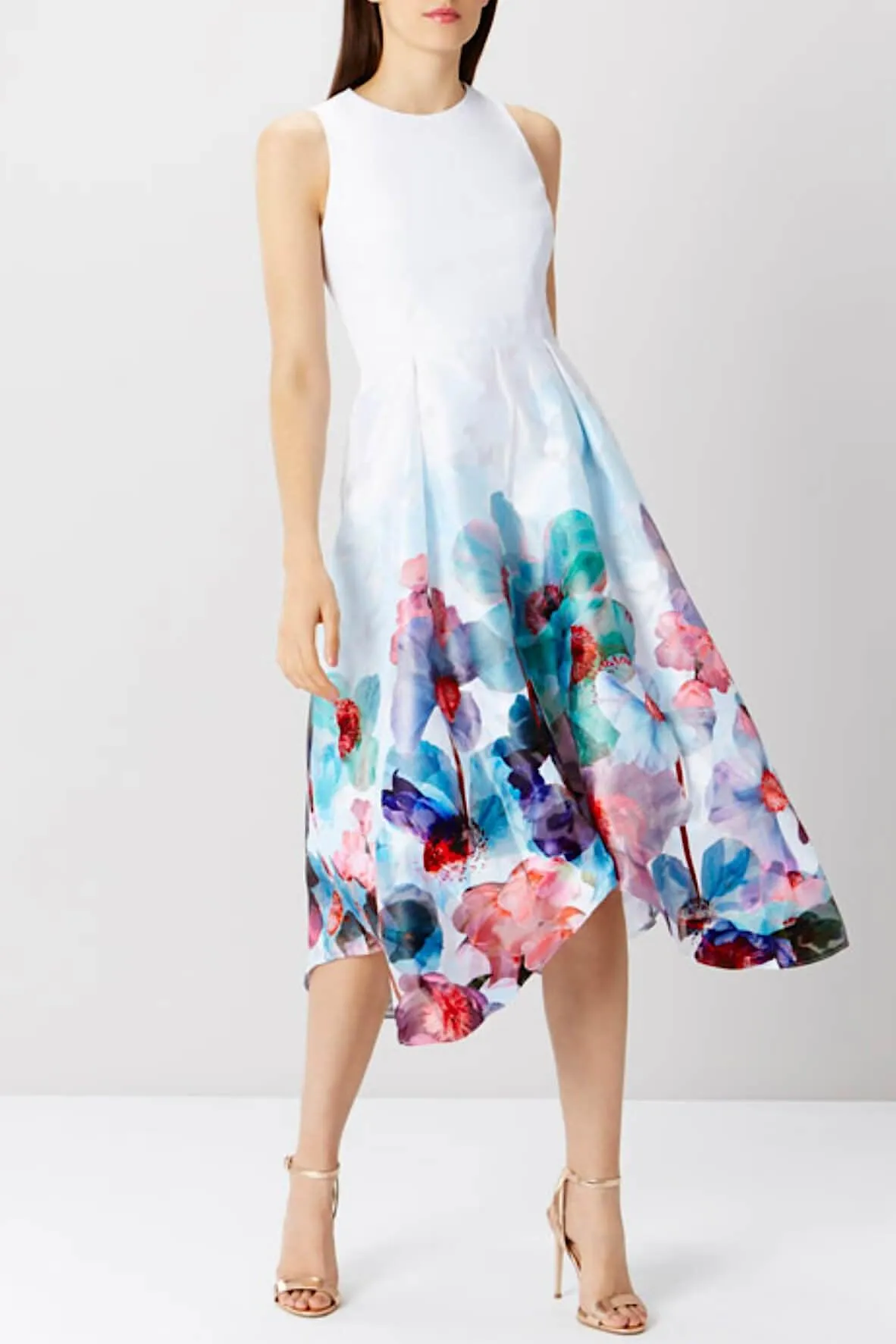 Azure Orsay Midi Dress