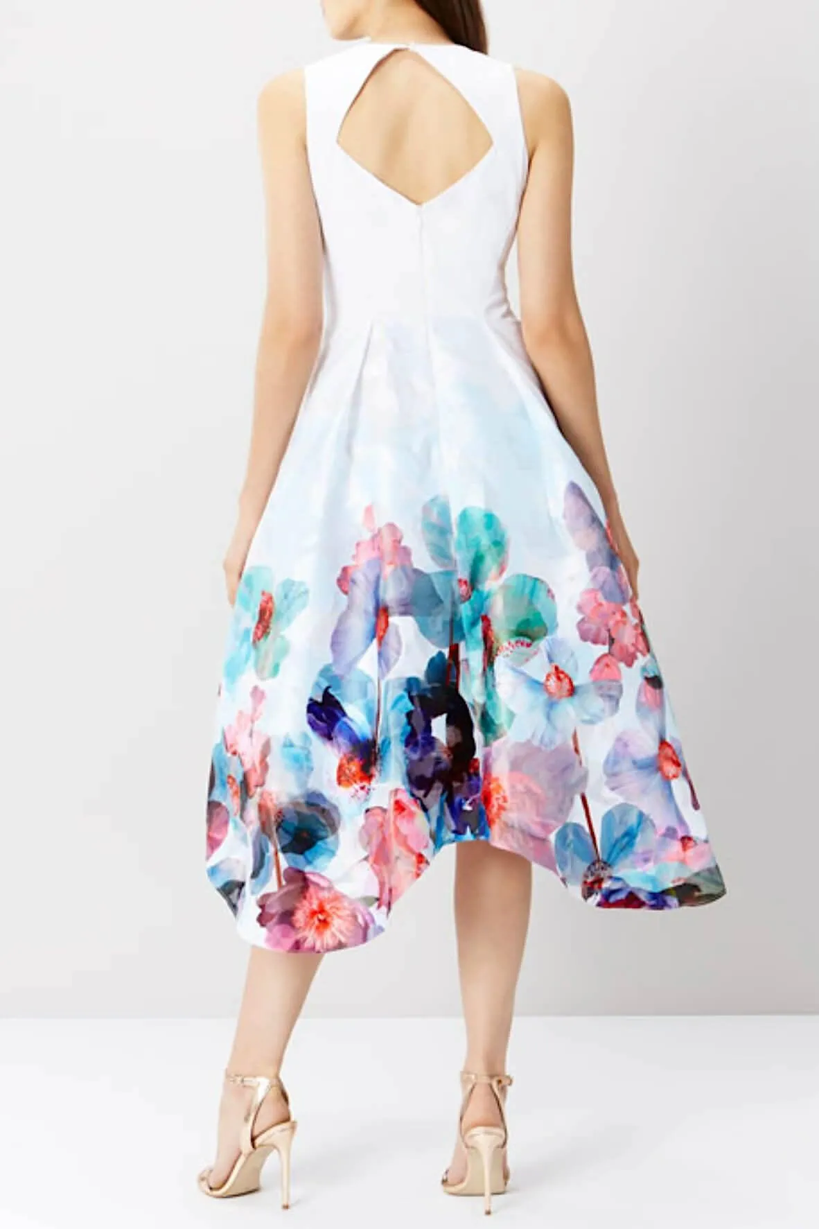 Azure Orsay Midi Dress