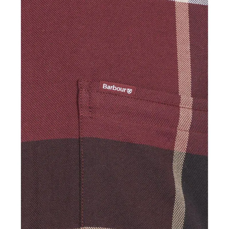 Barbour Dunoon Mens Tailored Shirt - Winter Red
