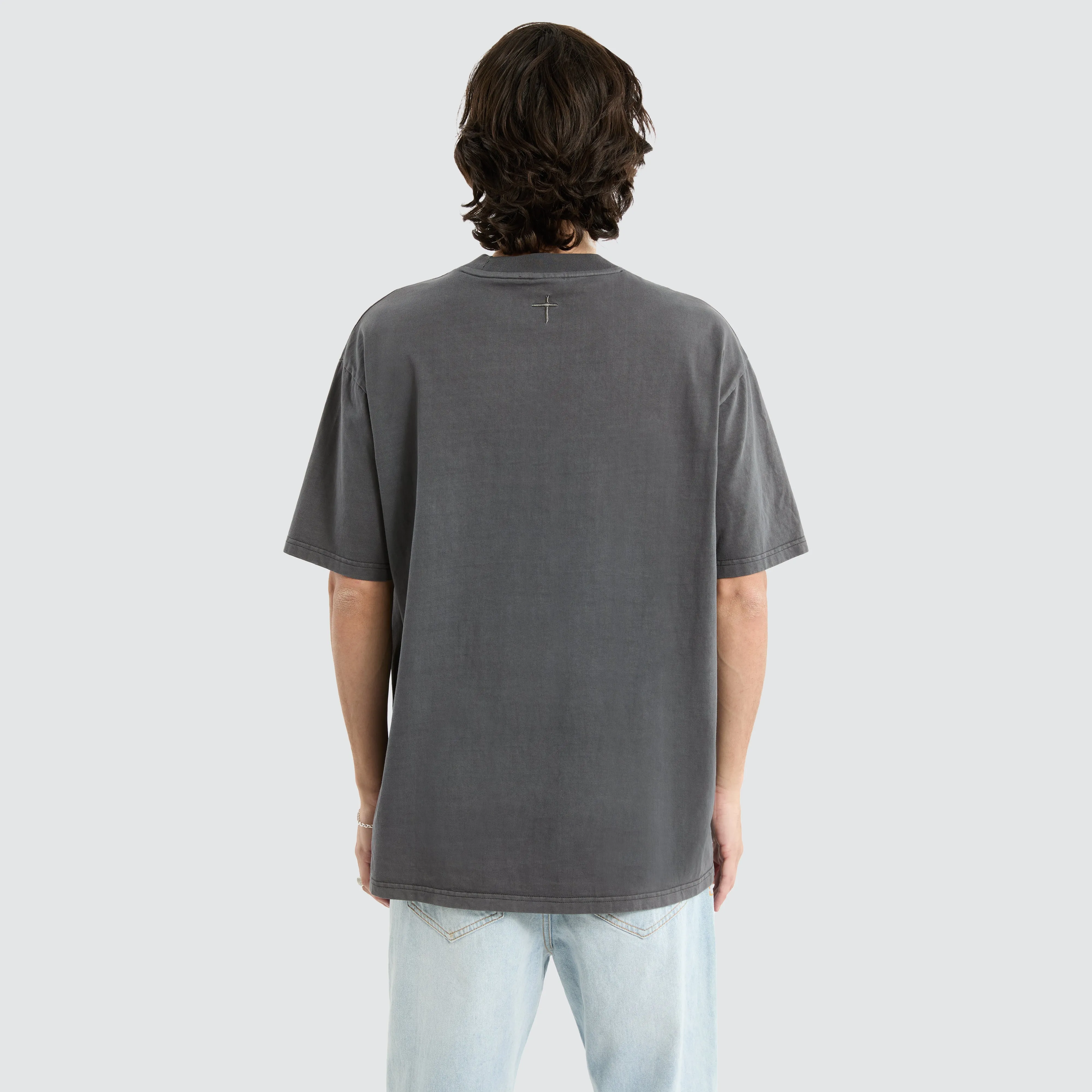 Brooks Heavy Box Fit Tee Pigment Asphalt