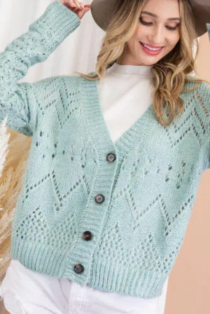 Button Down Knit Cardigan