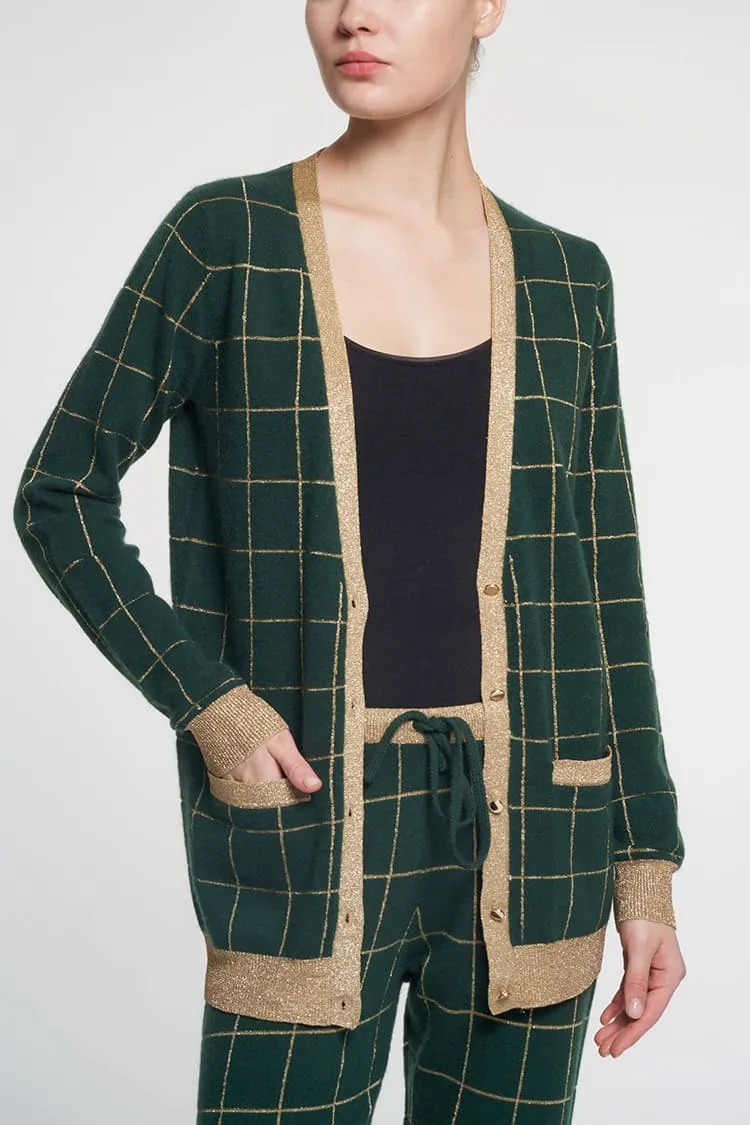 Cardigan C1 C10 Violet Green
