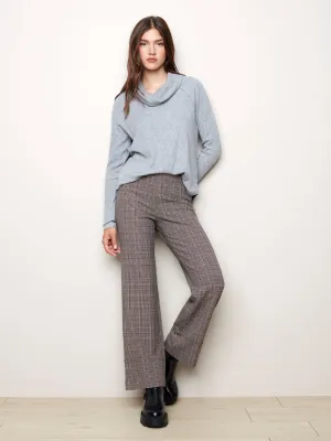 Charlie B Plaid Wide Leg Pant