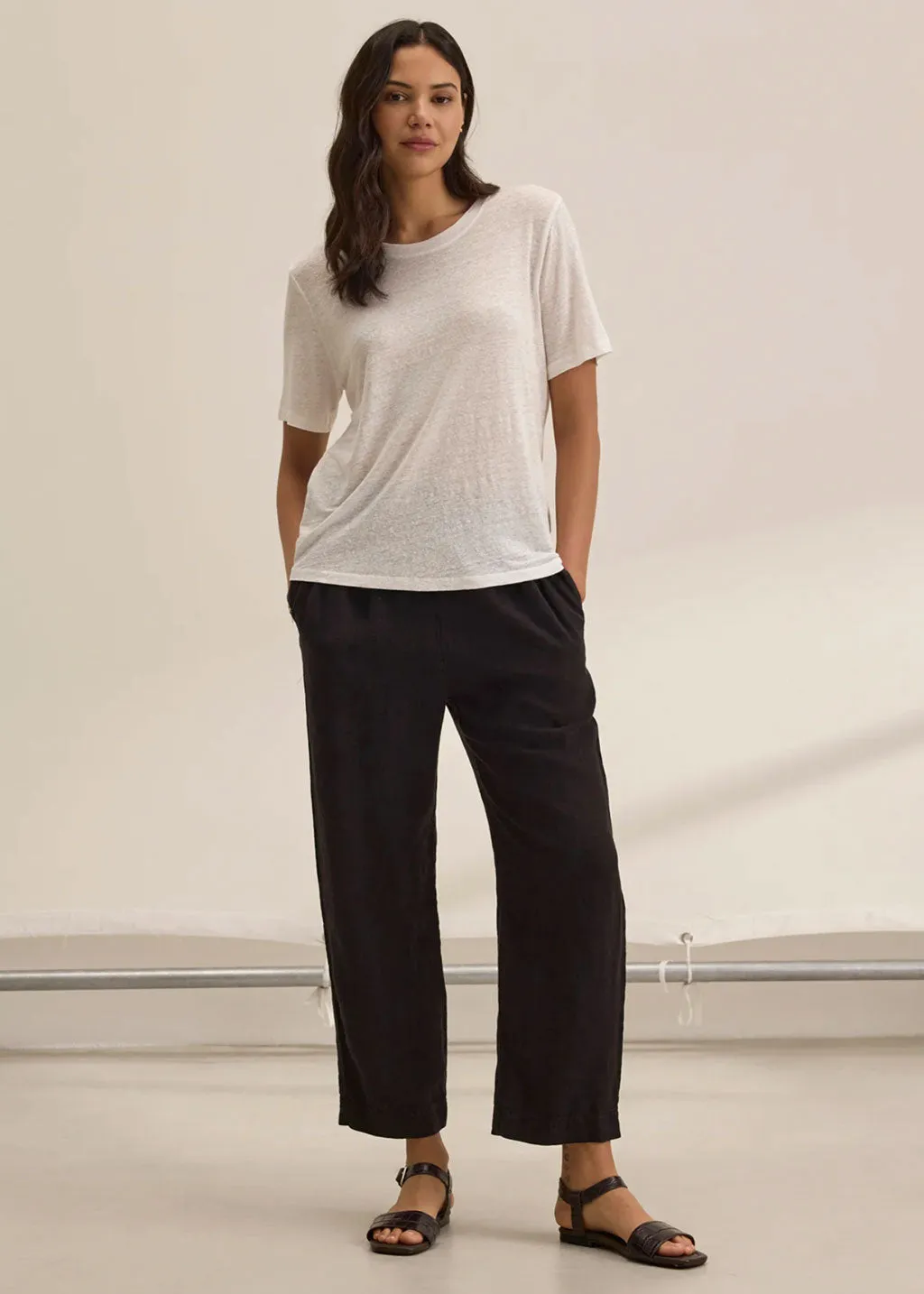 Clee Heavy Linen Pant | V