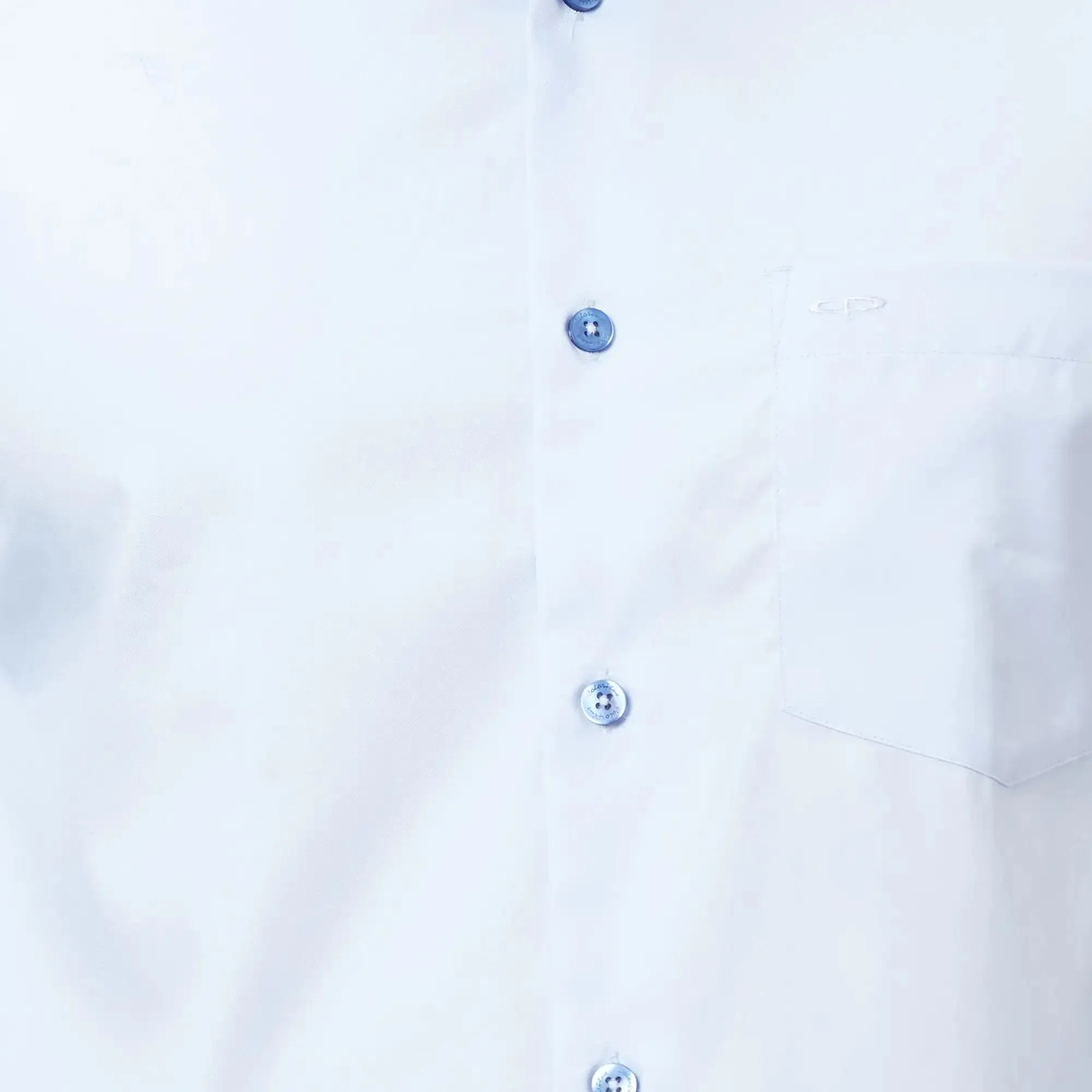 Colorplus Men Blue Tailored Fit Solid Cotton Casual Shirt