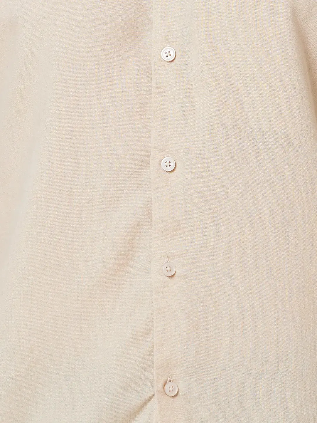 Colorplus Men Brown Piece Dyed Tailored Fit Tencel Blend Casual Shirt
