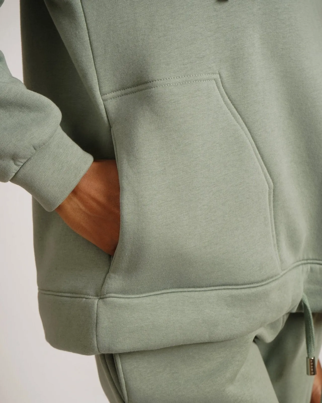 Cotton Button Up Hoodie & Jogger Set