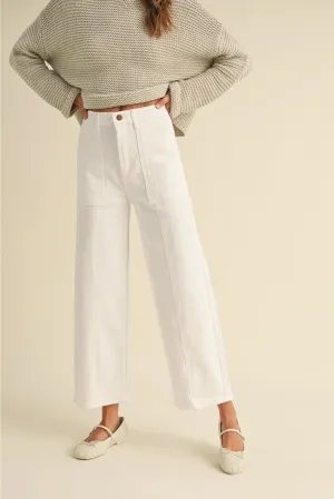 Cropped Ivory Pants