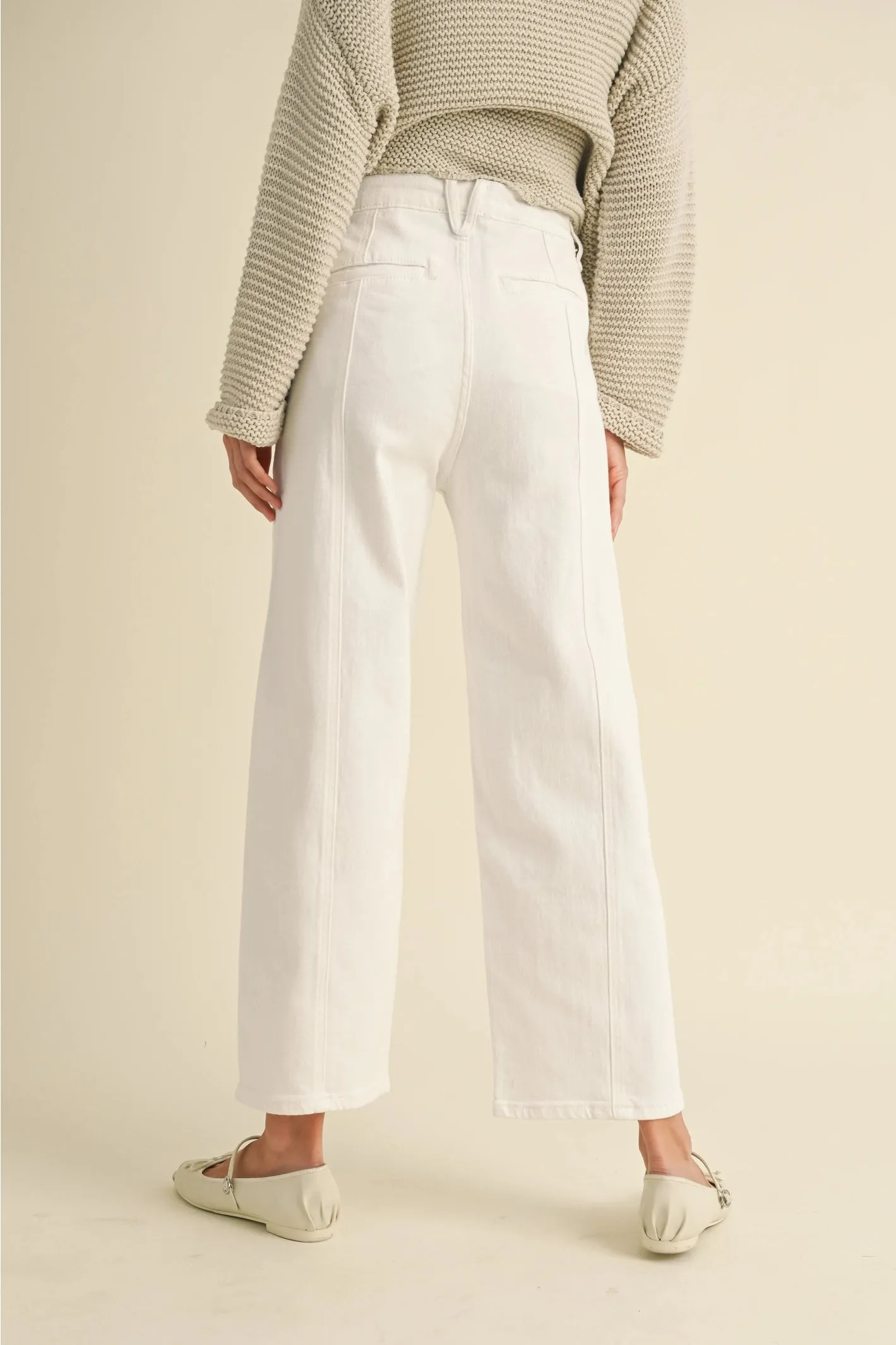 Cropped Ivory Pants