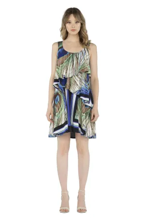 Double U Waterfall Tank Even Hem Dress