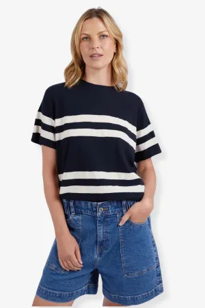 Elm - Allegra S/S Tee - Navy Stripe