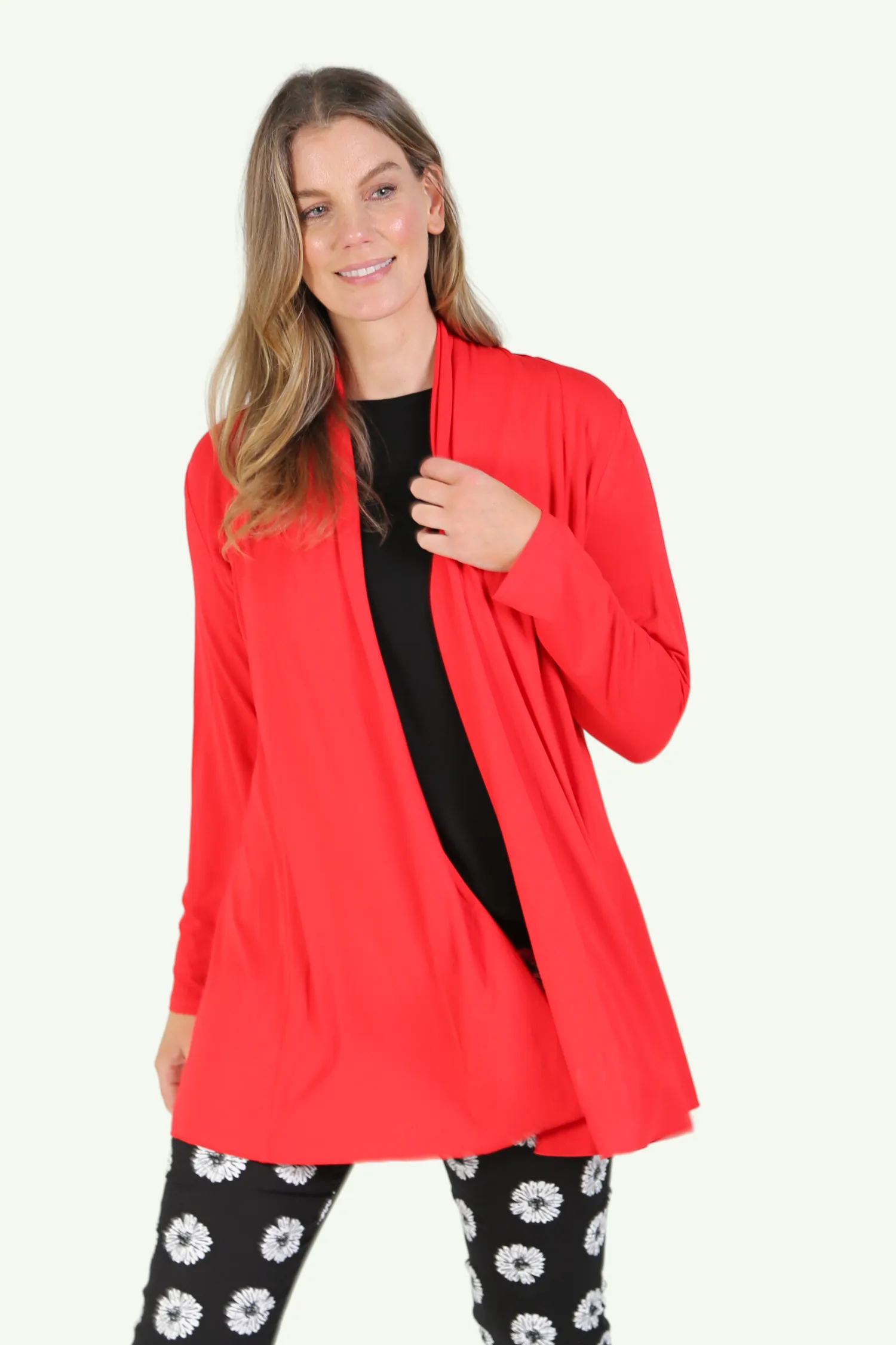 FIORELLA Red Bamboo Cardi