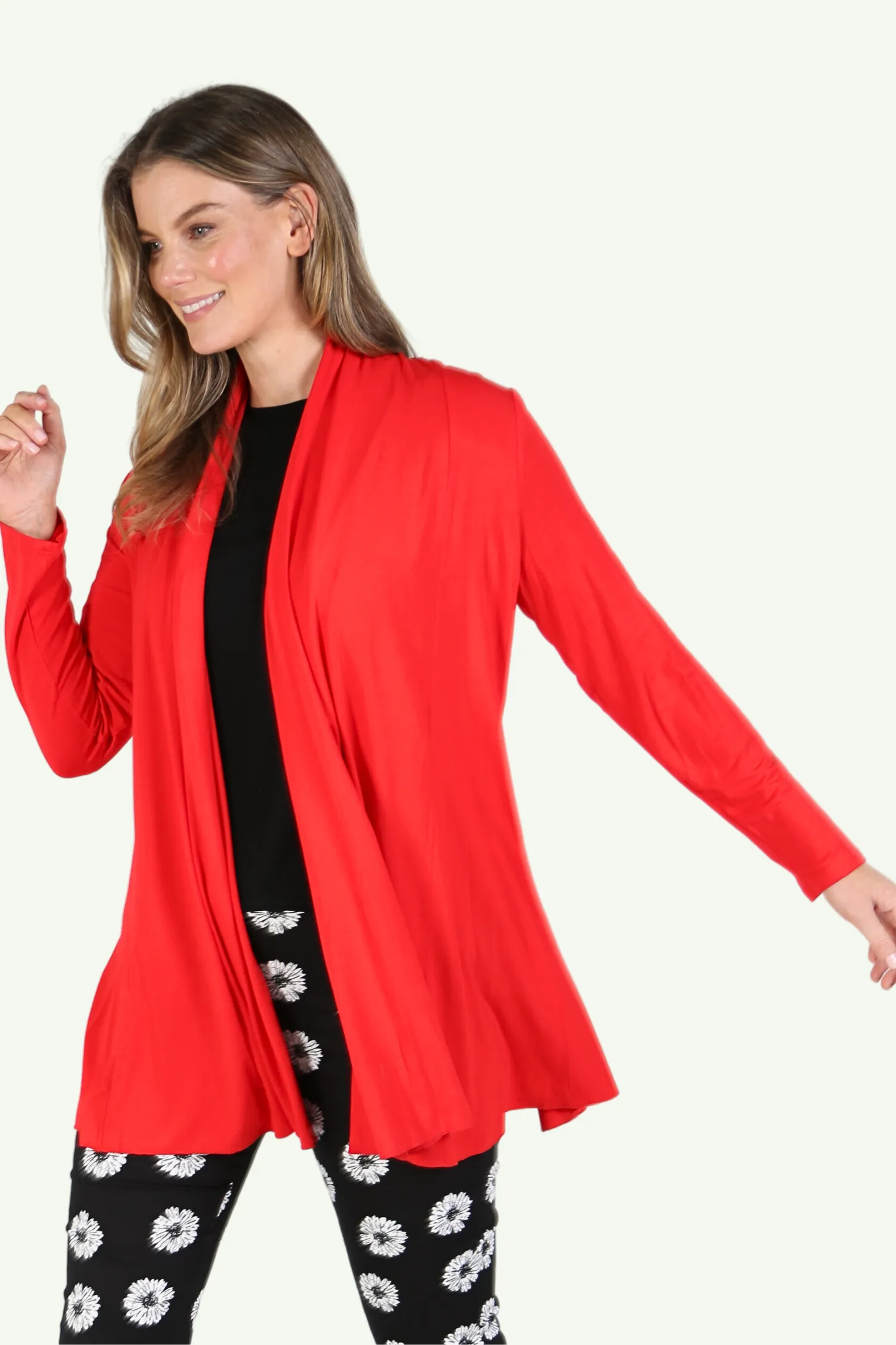 FIORELLA Red Bamboo Cardi
