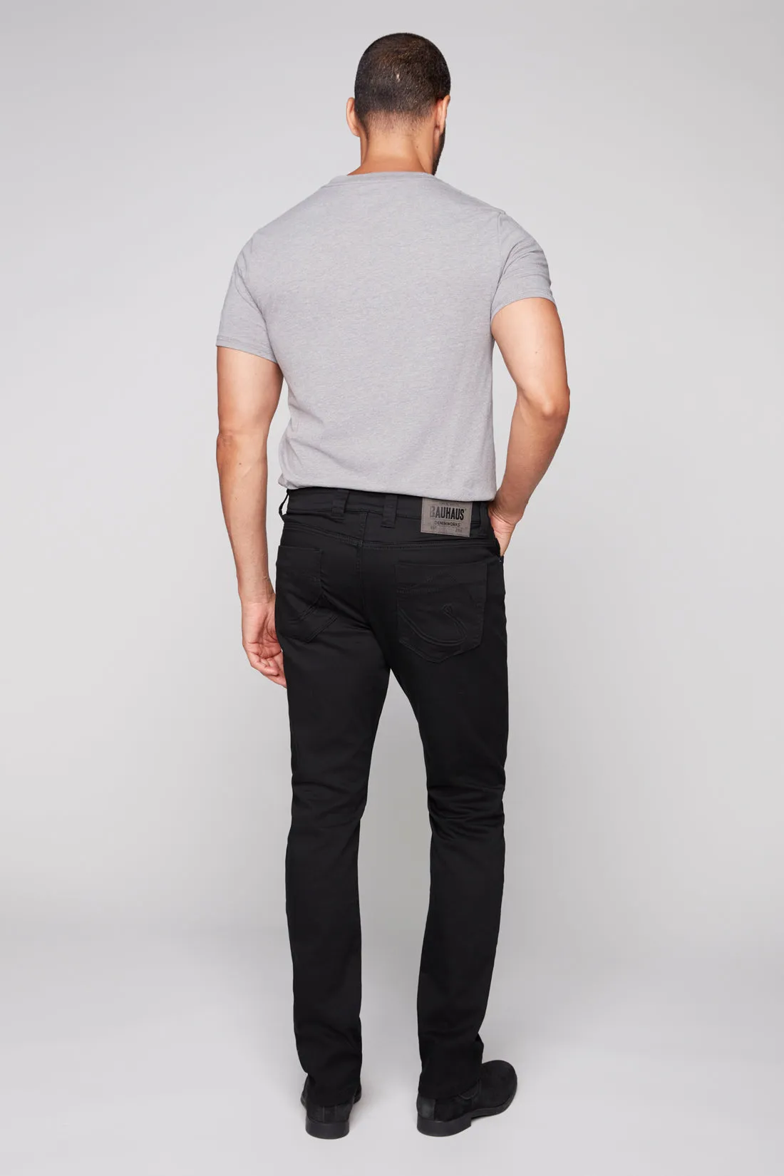 FRANKIE (3035 Series) - 5 Pocket Straight Fit French Terry - Black