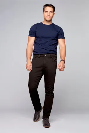 FRANKIE (3035 Series) - 5 Pocket Straight Fit French Terry - Brown