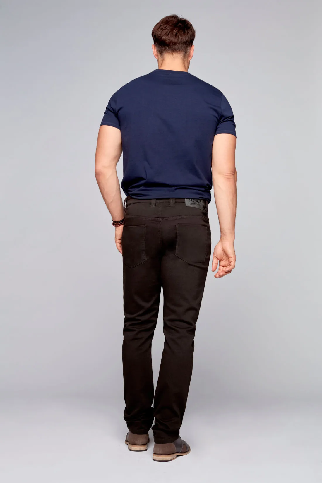 FRANKIE (3035 Series) - 5 Pocket Straight Fit French Terry - Brown
