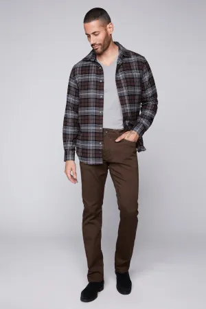 FRANKIE (3035 Series) - 5 Pocket Straight Fit French Terry - Dark Olive