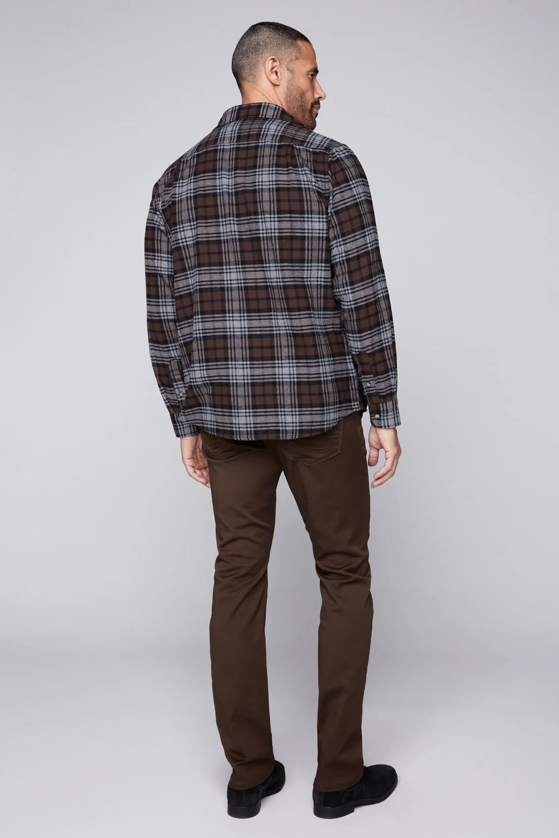 FRANKIE (3035 Series) - 5 Pocket Straight Fit French Terry - Dark Olive