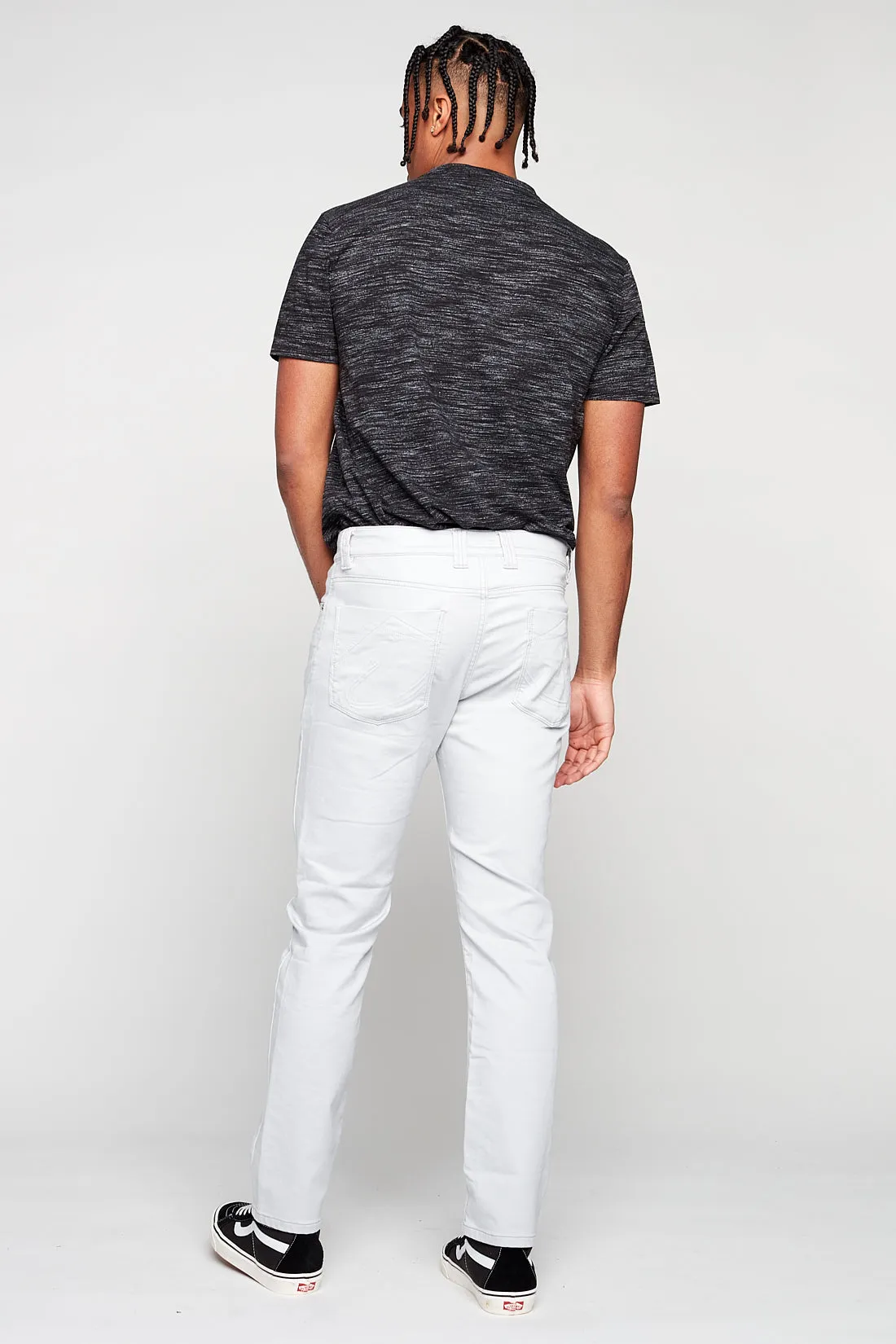 FRANKIE (3035 Series) - 5 Pocket Straight Fit French Terry - Frost Blue