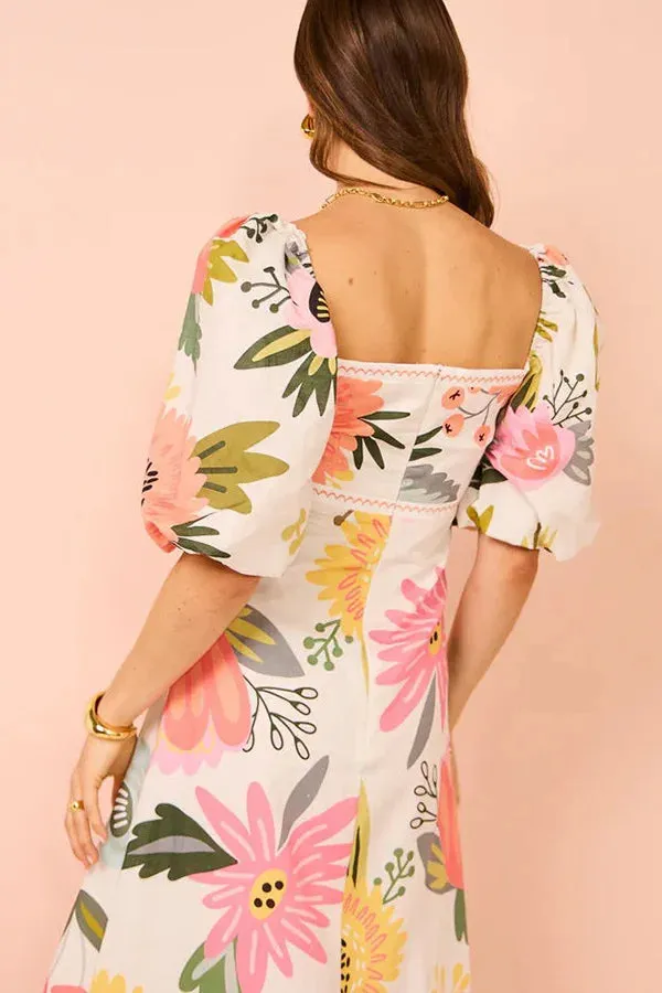 Freya™ - Stylish Vibrant Floral Maxi Dress