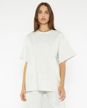 Heather Grey Ponte Knit Big Shirt