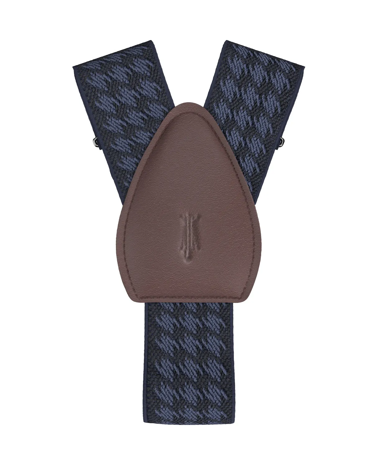 Houndstooth Navy Shirttail Garters