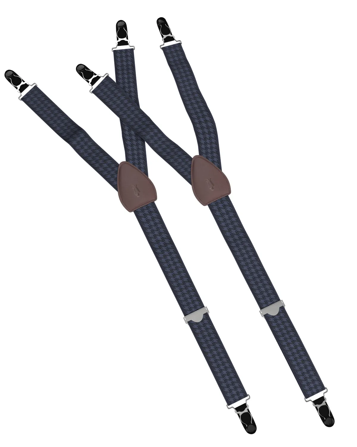 Houndstooth Navy Shirttail Garters
