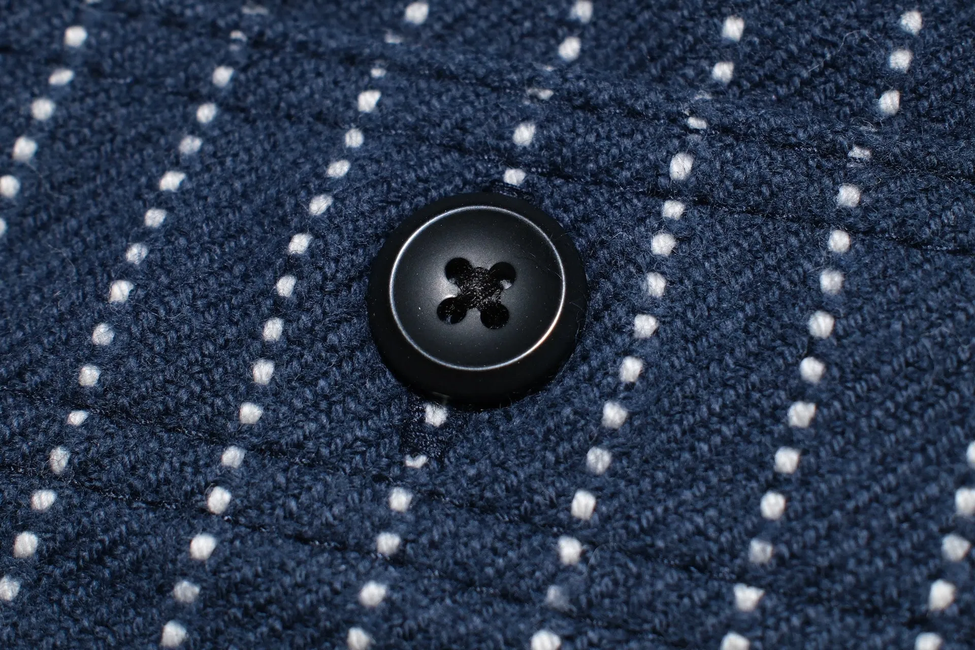 Iron Heart Ultra-Heavyweight "Wabashed" Flannel Work Shirt (Midnight Navy)