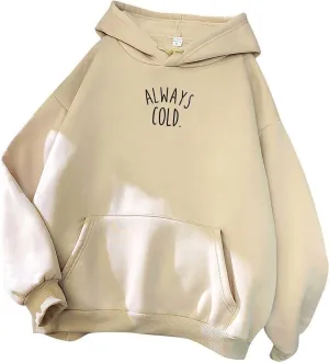 maisdgop Oversized Hoodie for Women Long Sleeve Hooded Sweatshirt Loose Crewneck Drawstring Pullover Print Tops with Pockets