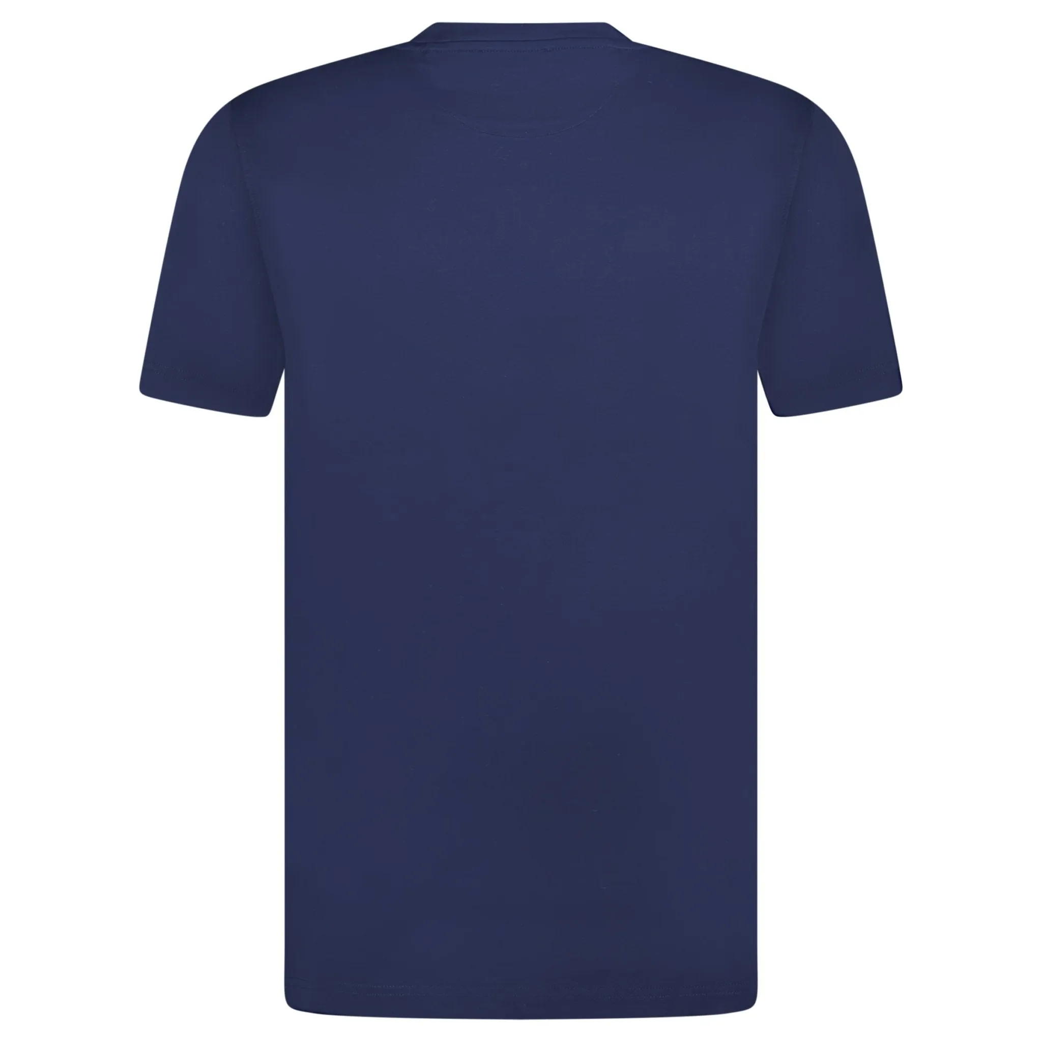 Mercerized Cotton T-Shirt Navy