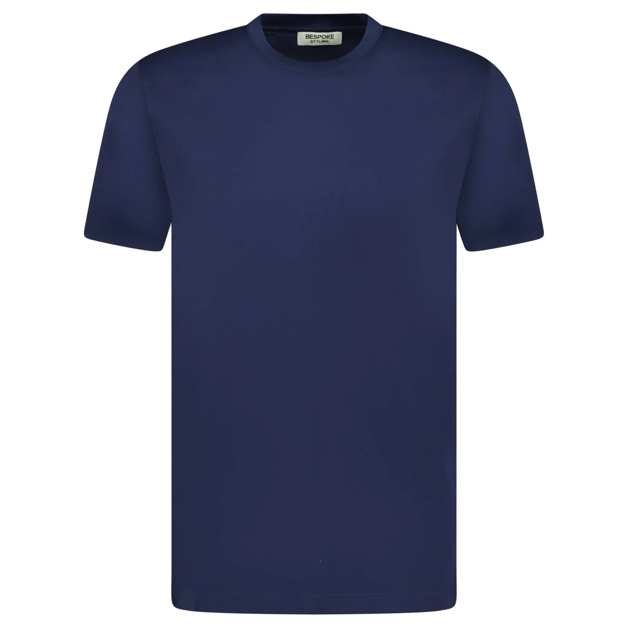 Mercerized Cotton T-Shirt Navy