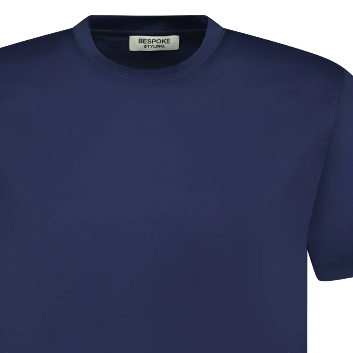 Mercerized Cotton T-Shirt Navy