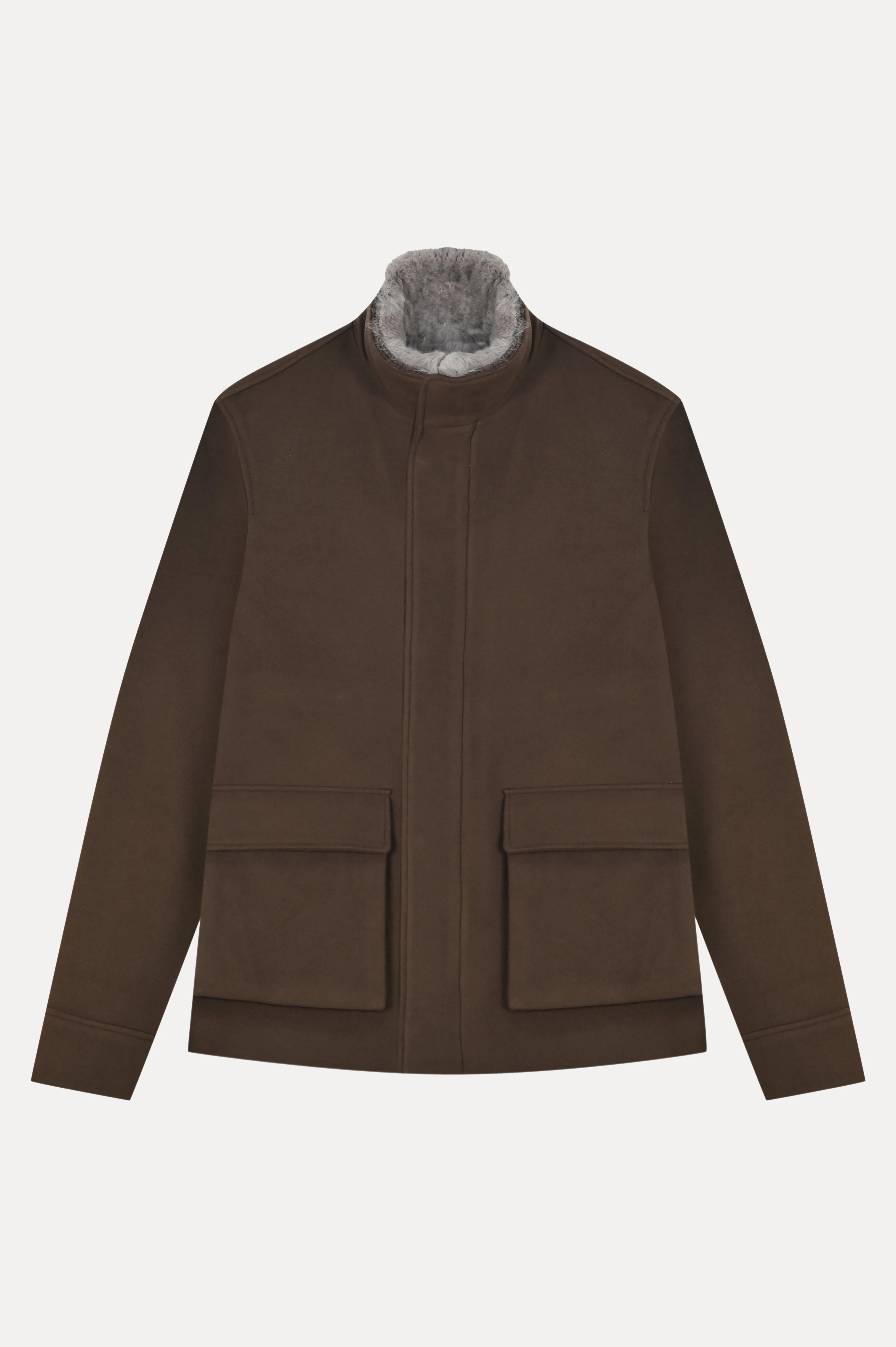 Military Rex Collar Wool Coat