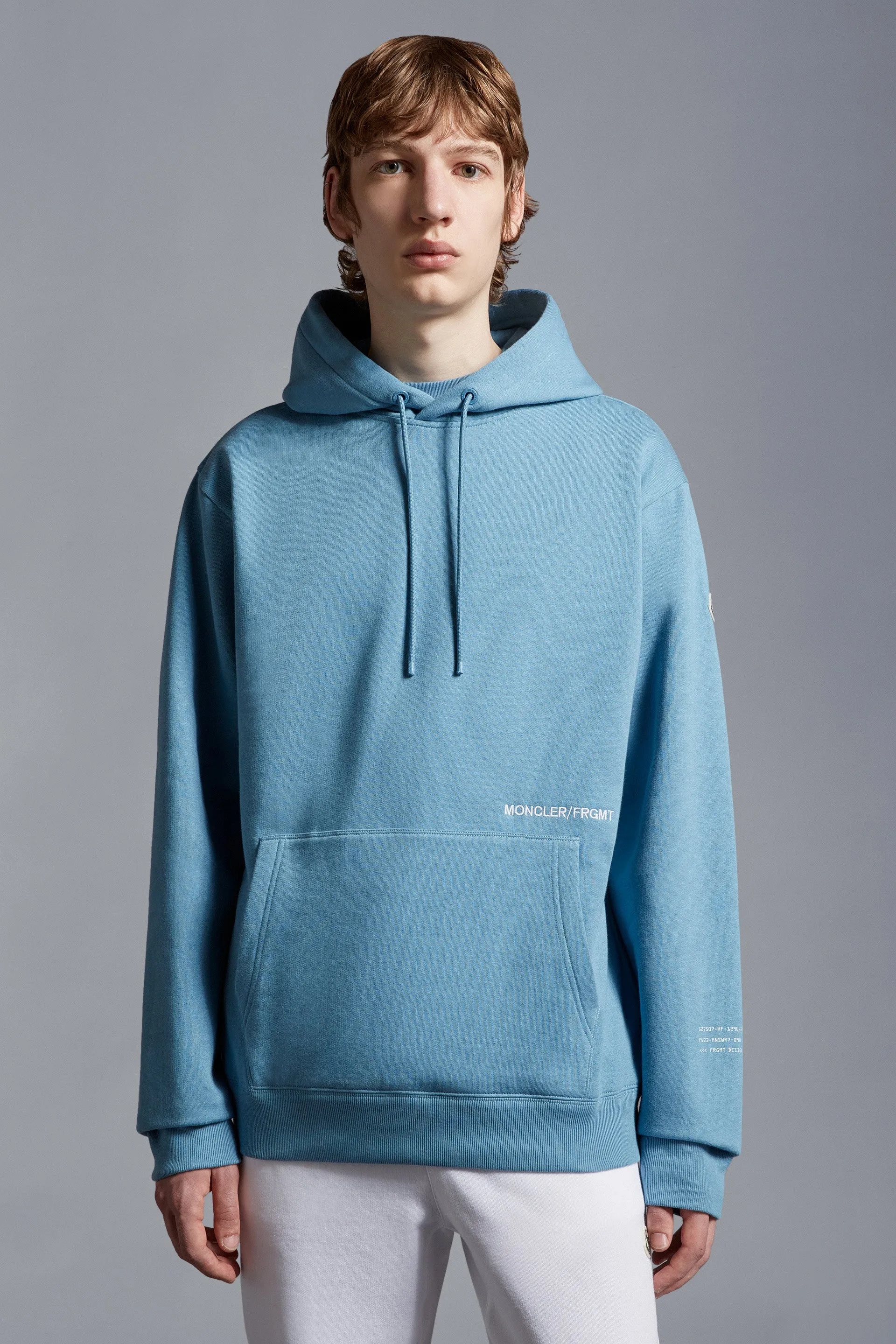MONCLER GENIUS X 7 MONCLER FRGMT HIROSHI FUJIWARA Fleece Hoodie Blue