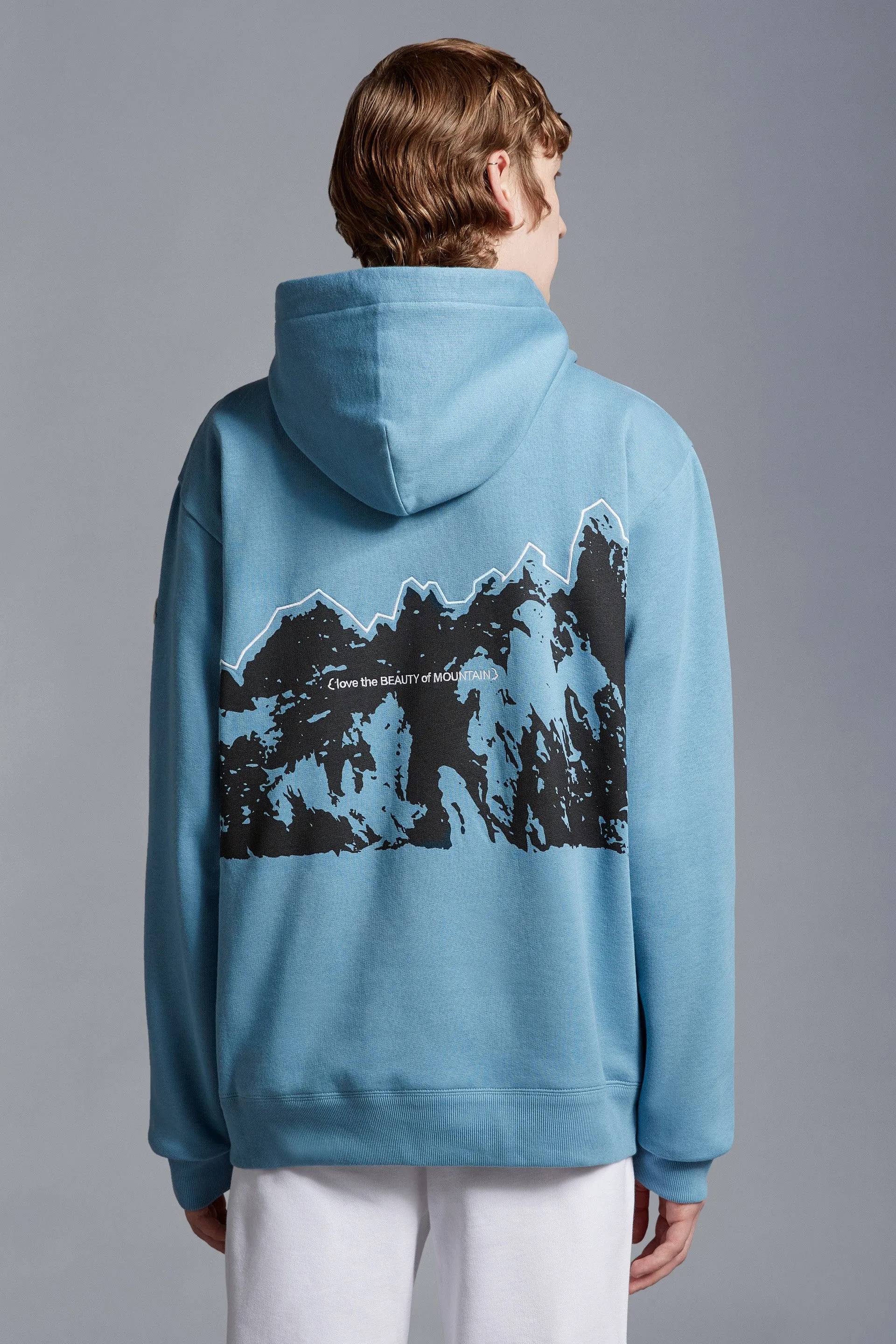 MONCLER GENIUS X 7 MONCLER FRGMT HIROSHI FUJIWARA Fleece Hoodie Blue