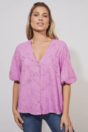 Naxos Blouse - Lilac