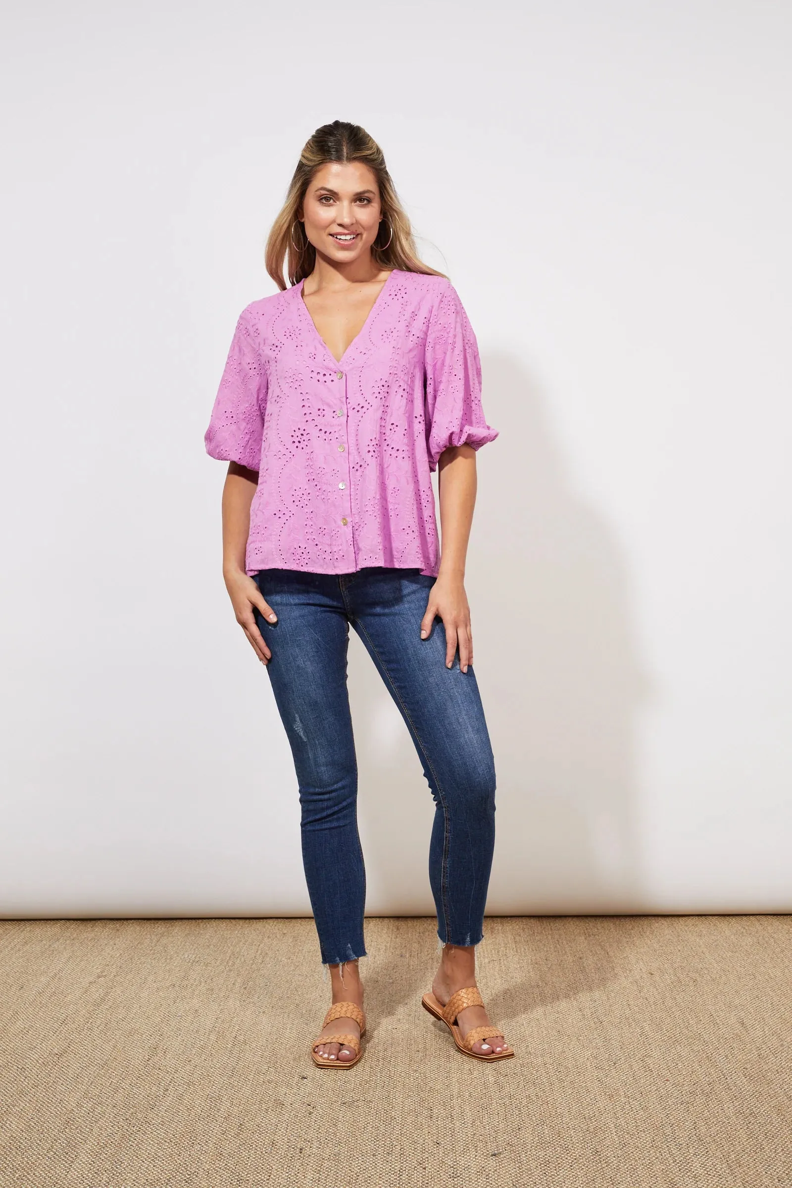 Naxos Blouse - Lilac