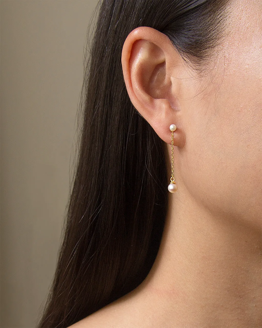 Pearl Chain Ear Jackets