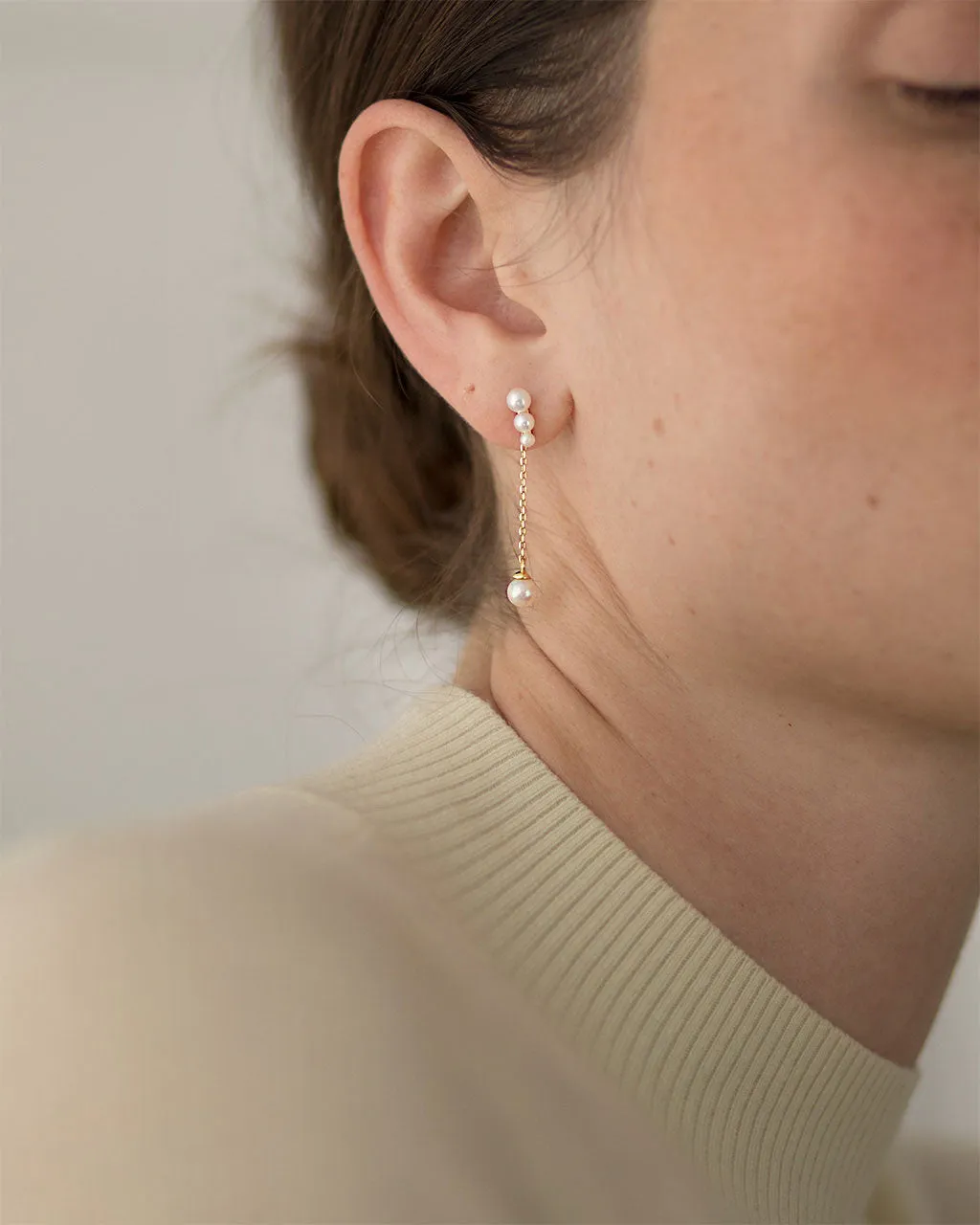 Pearl Chain Ear Jackets