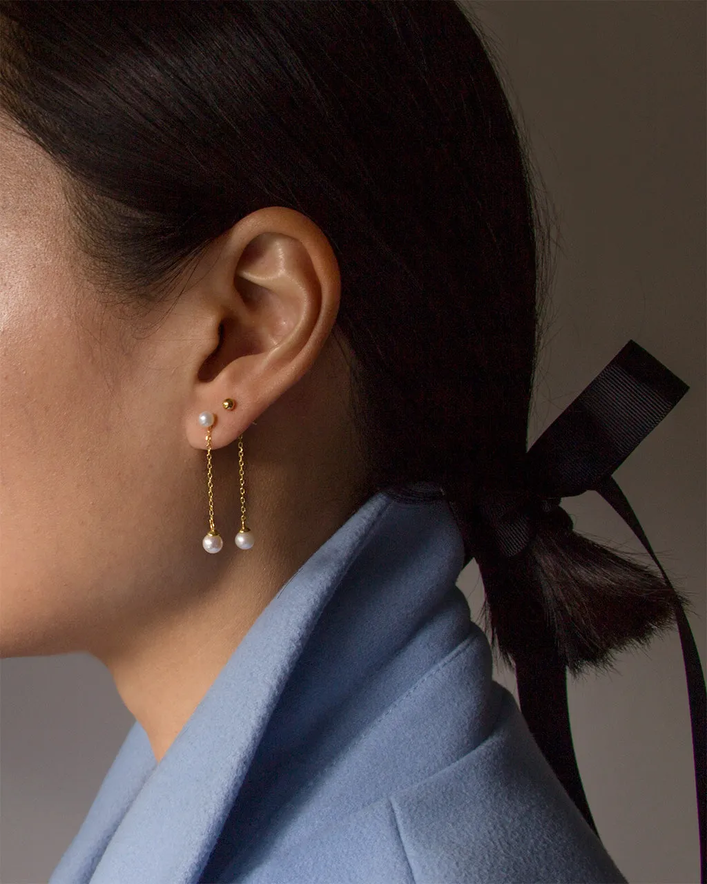 Pearl Chain Ear Jackets