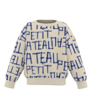 Petit Bateau Boy Logo Printed Sweatshirt