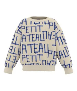 Petit Bateau Boy Logo Printed Sweatshirt