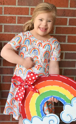 Polka Dot Rainbow Dress