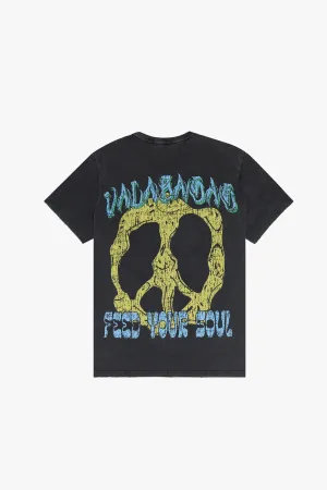 "SOUL FOOD" VINTAGE BLACK TEE