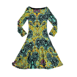 Roberto Cavalli Baroque Floral Dress (XXS)