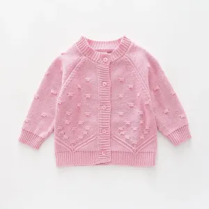 Rose Bud, Baby Girls Knit Cardigan