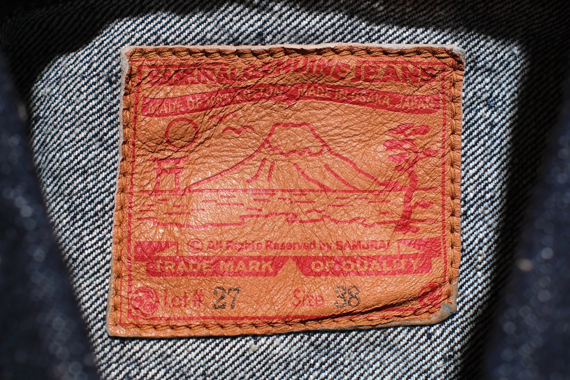 Samurai 15oz Indigo Dyed Modified Type 1 Denim Jacket